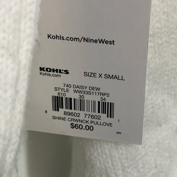 NEW Nine West Women’s X-Small STRETCH Soft Knit Sweater - Picture 13 of 15